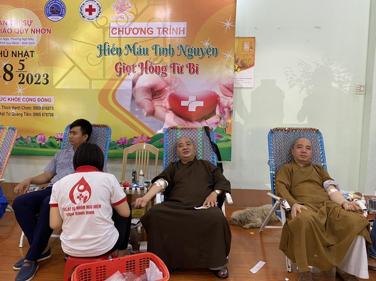 Ban Trị sự PG TP Quy Nhơn tổ chức hiến máu lần thứ 6